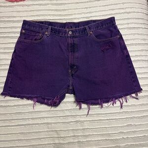 LEVI’s vintage Purple Denim Cutoff Shorts